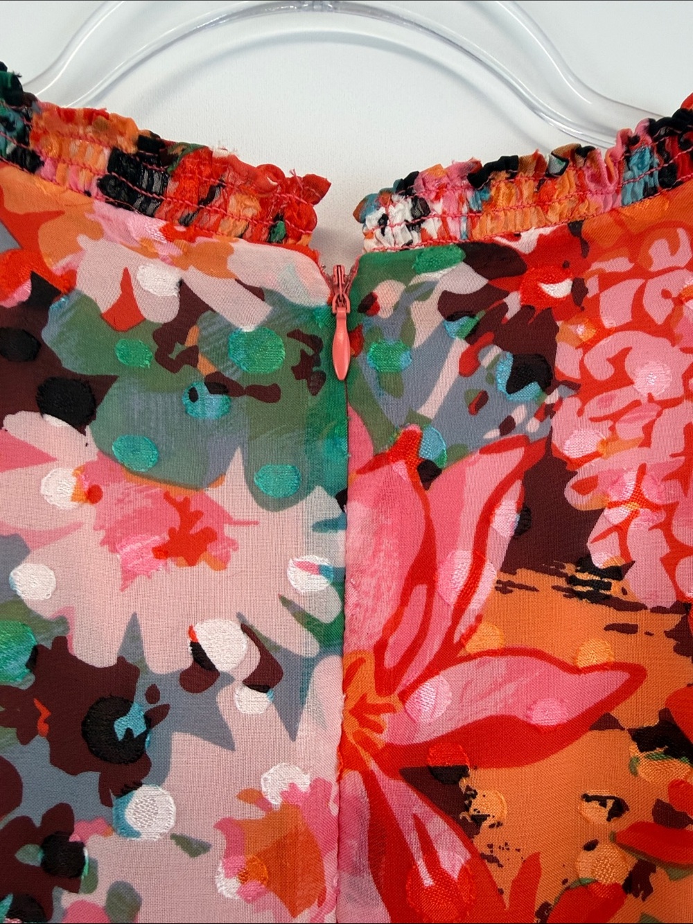 Tahari Arthur S. Levine Pink Multi Floral Faux Wrap Midi Dress Size 12 - Picture 9 of 10